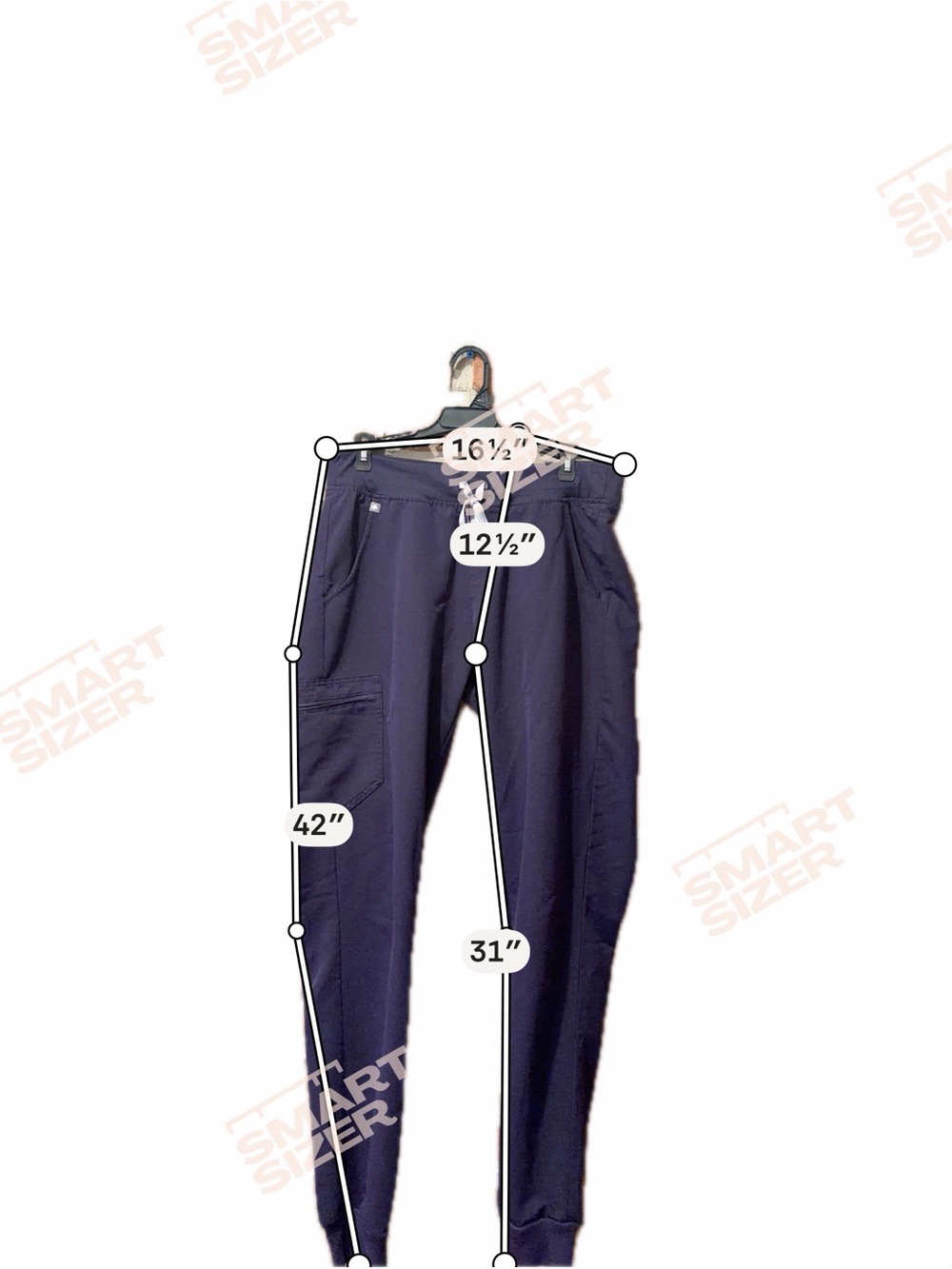 FIGS Zamora Jogger Scrub Pants – Deep Purple (Size Medium Tall) 💜 - Picture 5 of 5
